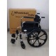 Premium Wheelchair Chrome Polished With Safety Belt