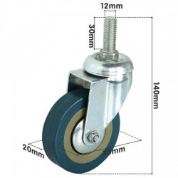 Commode Chair Wheel Caster 3 Inch