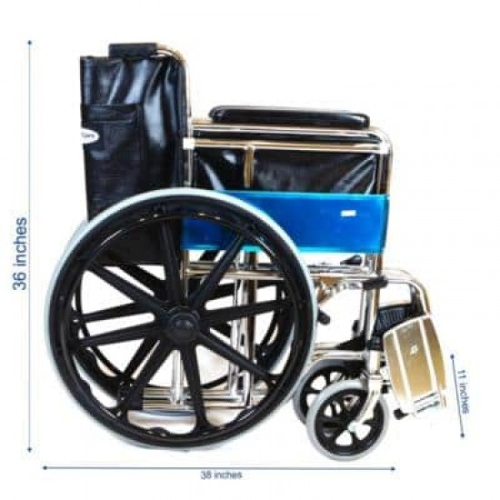 Heavy Duty Mag Wheels Wheelchair