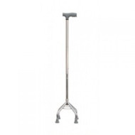 Height Adjustable Quadripod Walking Stick