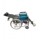 Karma Reclining Commode Wheel Chair Rainbow 8