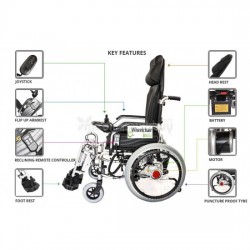 Power Tilt, Recline Wheelchair and Power Elevating Footrest 