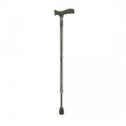 Ryder-121 Height Adjustable Walking Stick Silver