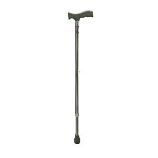 Ryder-121 Height Adjustable Walking Stick Silver