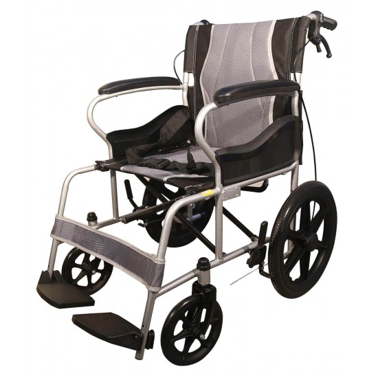 Ryder MS 1 Wheelchair Lightweight Foldable Attendant 