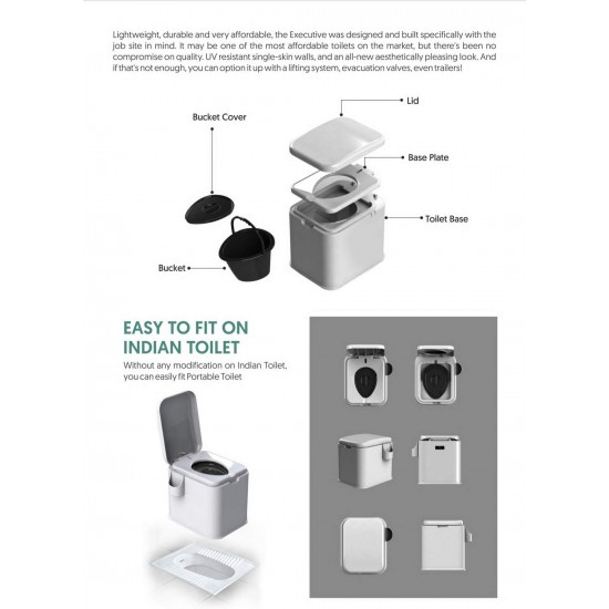 Supremo Portable Toilet For Patient Seniors Handicap & Pregnant Lady