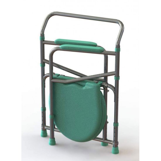 Tynor Foldable Height Adjustable Commode Chair