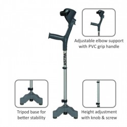 Vissco Astra Max Elbow Crutches - Tripod Base