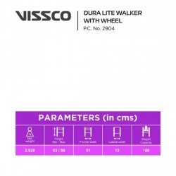 Vissco Dura Lite Walker with Wheel