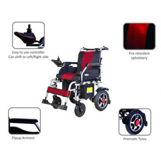 Vissco Zip Lite with Double Battery Power Wheelchair